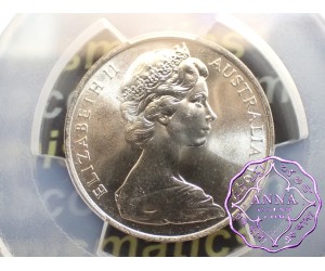 Australia 1972 10C PCGS MS67, Key Date