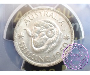 Australia 1950 Shilling PCGS MS63