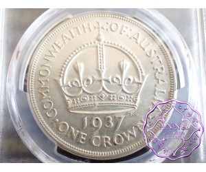 Australia 1937 Crown PCGS MS63