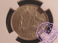Australia 1910 Sixpence NGC MS63