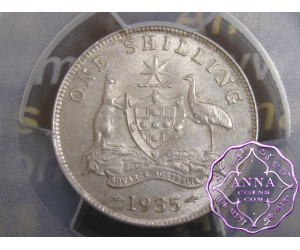 Australia 1935 Shilling PCGS MS62