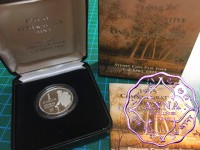 Australia 1995 $1 silver proof Coin w/box & COA