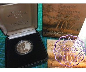 Australia 1995 $1 silver proof Coin w/box & COA