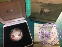 Australia 1999 $1 silver proof Coin w/box & COA