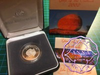 Australia 2002 $1 silver proof Coin w/box & COA