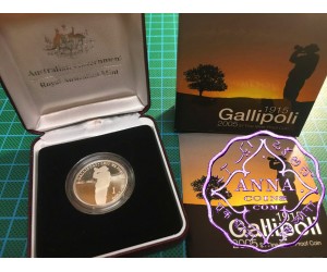 Australia 2005 $1 silver proof Coin w/box & COA
