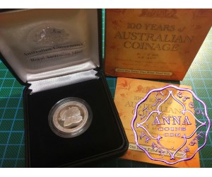 Australia 2010 $1 silver proof Coin w/box & COA