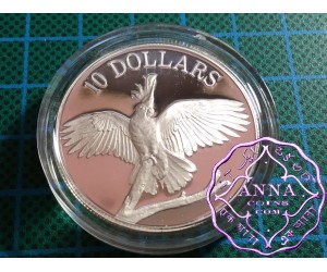 1990 Bird Series $10 Silver Proof Coin
