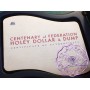 Australia 2001 Centenary of Federation Holey Dollar and Dump Silver Proof Coin With COA