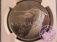 Australia 1967 Goose Dollar NGC MS64