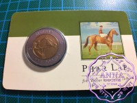 Australia 2000 Phar Lap 5 Dollar Bi Metal Coin on Card of Issue