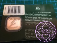 Australia 2002 Kookaburra Square 1/2oz Silver Proof Coin