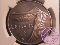 Australia 1967 Goose Dollar NGC MS62 Cameo