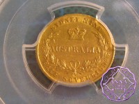 Australia 1858 Victoria gold 1/2 Sovereign Sydney Mint PCGS AU55