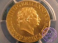 Great Britain 1820 George III gold Sovereign PCGS MS63