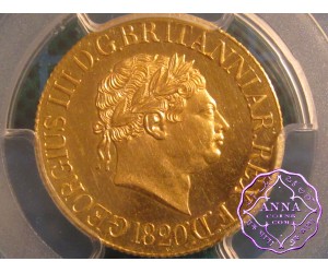 Great Britain 1820 George III gold Sovereign PCGS MS63