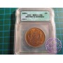 British North Borneo 1891 H Cent ICG MS63RB