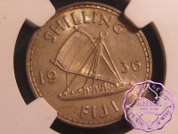 Fiji 1936 Shilling NGC MS64