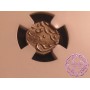 India 1888-1903 Hyderabad 1/4 & 1/8 Rupees Pair NGC MS63