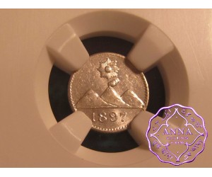 Guatemala 1897 Republic 1/4 Real NGC MS63