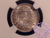 British Guiana 1935 Four Pence NGC MS65