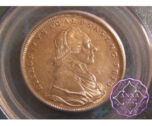 Austria 1802 M Salzburg Hieronymus 20 Kreuzer PCGS MS62