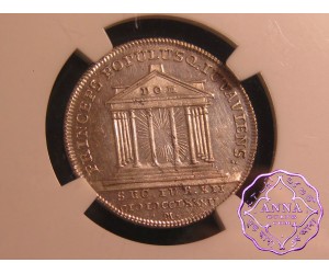 Austria 1782 M Salzburg Hieronymus Silver Pattern Of The Gold Double Ducat NGC MS62