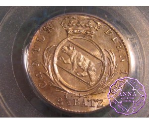 Switzerland 1826 Bern 2 1/2 Batzen PCGS MS66