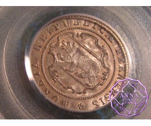 Switzerland 1818 Bern 1/2 Batzen PCGS MS66