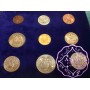 Vatican 1936 Pius XI 9 Coins Mint Set With Gold 100 Lire