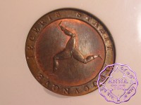 Isle of Man 1798 George III copper Proof 1/2 Penny NGC PR64RB