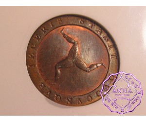 Isle of Man 1798 George III copper Proof 1/2 Penny NGC PR64RB
