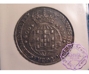 Portugal 1820 Joao VI 400 Reis  NGC MS62