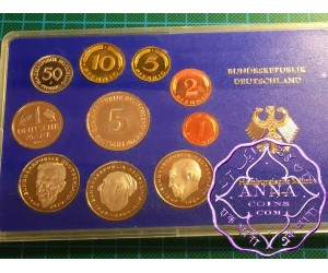 German 1985 J Proof Set 10 Coins