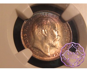 Great Britain 1908 Edward VII Maundy Set NGC MS67