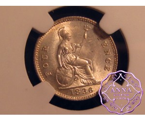 Great Britain 1836 William IV 4 Pence NGC MS64