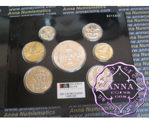 New Zealand 1991 Mint Coin Set, inc Rugby World Cup $5