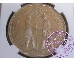 New Zealand 1935 Proof Waitangi Crown NGC PR64