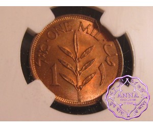Palestine 1942 British Mandate Mil NGC MS65RB