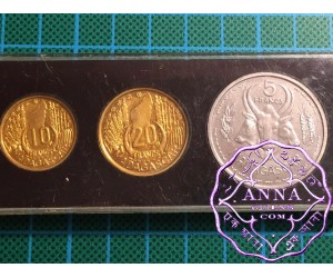 Madagascar 1953 French Colony Essai Specimen 5,10,20F Set