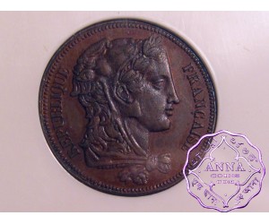 France 1848 Republic bronze Piefort Essai 20 Francs NGC MS63BN