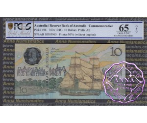 1988 R310b $10  2nd issue Johnston/Fraser PCGS 65 OPQ