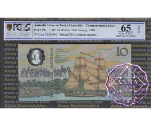 1988 $10 AA23 Johnston/Fraser PCGS 65 OPQ