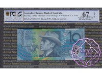 1993 $10 AA93 Opt Fraser/Evans PCGS 67 OPQ