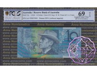 1993 $10 AA93 Opt Fraser/Evans PCGS 69 OPQ