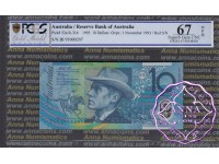 1993 $10 R316a Opt Fraser/Evans PCGS 67 OPQ