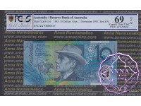 1993 $10 R316a Opt Fraser/Evans PCGS 69 OPQ