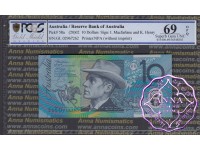 2002 $10 R320aLGL02  Macfarlane/Henry UNC PCGS 69 OPQ