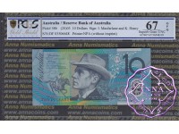 2003 $10 R320bL DF03 Macfarlane/Henry PCGS 67 OPQ