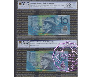 1993 & 98 $10 Matching Pair PCGS 66 OPQ